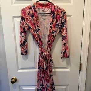 Posh Peanut Vibrant Floral Women's Robe